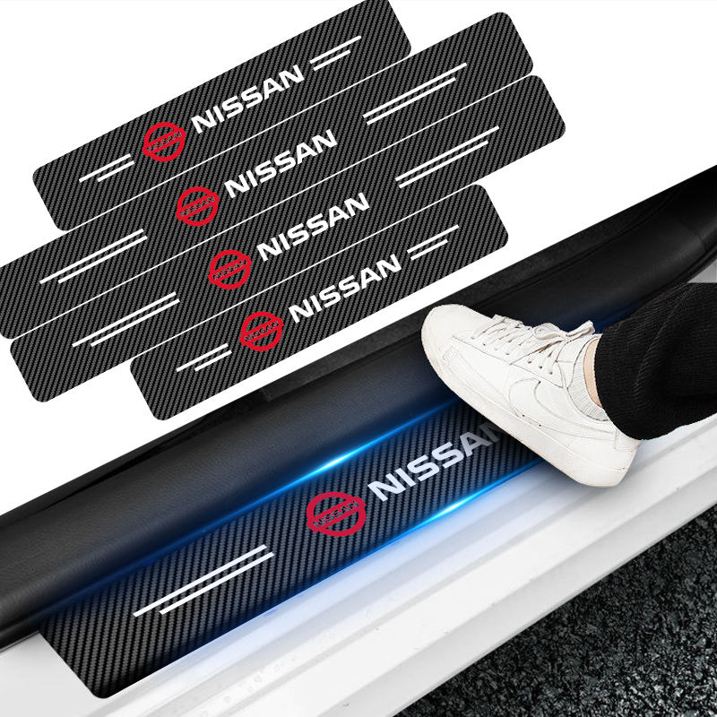 Crepe Pan Carbon - Autocollants de protection de seuil de