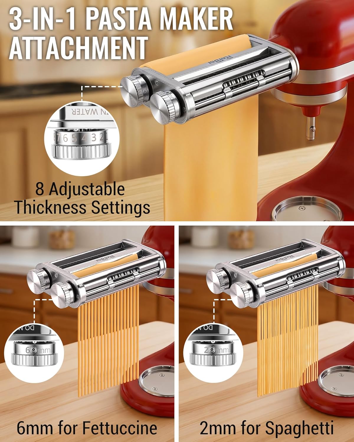 Accessoire de coupe-pâtes 3-en - Kitchenaid Mixer Hand Mixer avis et prix