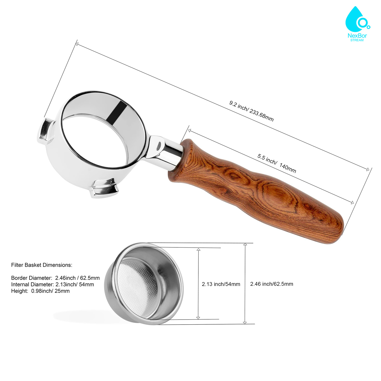 Porte-filtre sans fond 54 mm à - Breville Espresso Barista Touch avis et prix