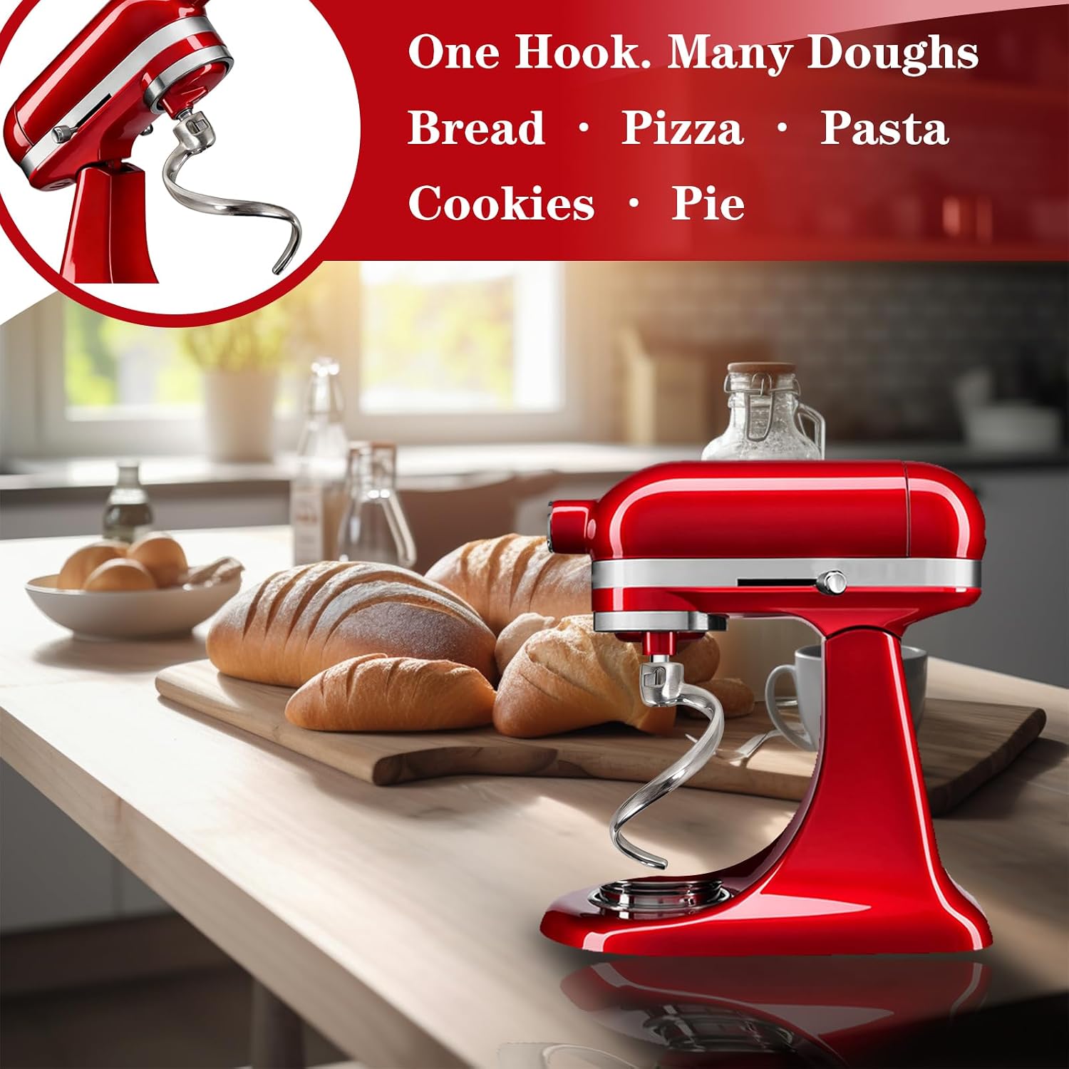 Crochet pétrisseur spiral en a - Kitchenaid Mixer Hand Mixer avis et prix